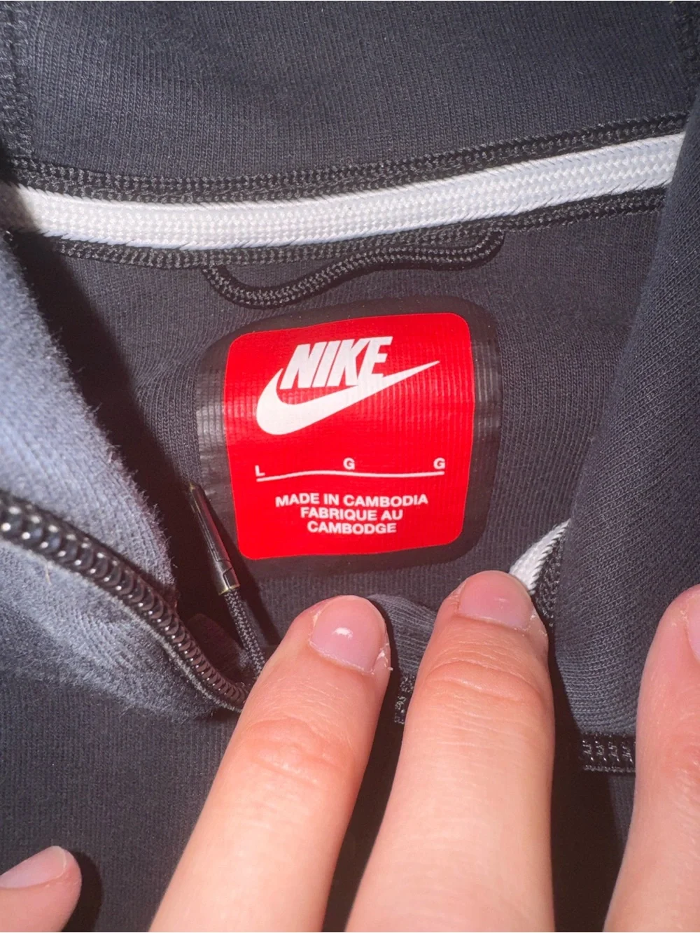 Nike Black Hooded Full-Zip Jacket